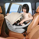 Ekobebe infant basket type child safety seat for car baby car-mounted convenient sleeping basket for newborns 0-15 months, spine protection version-cream rice [three uses in one basket]