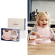 Babybjorn original importiert babytafel fünfteiler Geschenkbox für Baby Essen Tablett Komplementäre Lebensmittel Spezielle Tabellengeschirr Geschenktüte Fünf-teilige Set Geschenkbox Pink Pink