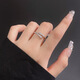 YaoYiZun Super Shining Snake Sterling Silver Ring Women's Index Finger Single Ring Light Luxury Niche High-end Sensation for Wife's Birthday Gift for Women Adjustable Snake Ring for Women