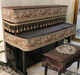MPPMCK Piano Cover High-End Atmosphärische Halbdecke Klavierdeckel Europäische moderne, einfache halbe Cover dreiköpfige Abdeckung Tuch vertikaler Emerald Cover + Key + Ein-Personen-Bankabdeckung