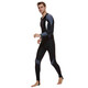 Miaopule Shark Bart Men's Thin Material One-piece Swimsuit Jellyfish Suit Wet Suit Men's Snorkeling Equipment Surf Suit 1330 Blue with Black and White L One Size