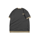 Su Xingzhe Fashion Brand Large Size Men's Summer Pure Cotton Short Sleeve Round Neck Fat T-shirt Men's Plus Fat Plus Large Fat Men's Half Sleeve T-shirt T1506-Khaki XL (150-175Jin[Jin equals 0.5 kg])