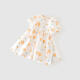 Tongtai (TONGTAI) baby girl short-sleeved dress summer pure cotton children's jacquard skirt girl going out cute tutu skirt orange 110cm