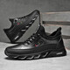 Chaussures masculines de grande taille de grande taille en cuir extérieur en cuir de sport non glissé