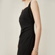 Fan Silan French temperament fashionable design sleeveless dress for women in summer 2024 new 24FS12128 temperament black XL