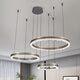 
Sendlanode light luxury chandelier living room headlights fashionable smart simple dining room bedroom LED chandelier 9721-8+6+4 eccentric circle