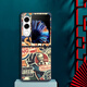 Xiao Jiejiang a choisi Nubia Flip2 Mobile Phone Case Nubia Flip2 Mobile Phone Case Nubia Leather Pattern peint nouveau NX724J Pliage Screen Anti-Fall European and American Ty-Wine Cover Nubia Flip2 [LEGIC Large Hole]