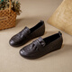 Kanglibi genuine leather soft sole mother shoes single shoes middle-aged and old comfortable and not tired leather shoes middle-aged and old young and non-slip women's shoes spring and autumn style 677 hole style black breathable and not grinding feet 39