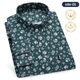 
Yunting 100% pure cotton floral long-sleeved shirt men's free-iron fashion printed casual shirt daily single top coat 686-01 white print 44 [Suggested 175-190Jin [Jin equals 0.5 kg]]