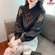 
Piercadian embroidered cotton shirt for women's autumn new fashion embroidered white shirt loose and versatile long-sleeved top CY9227 White M [Suggested 96-110Jin [Jin equals 0.5 kg]]