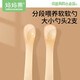Mom Fruit (org.mama) baby silicone soft spoon newborn spoon baby feeding water soft head spoon children's tableware meal supplementary food spoon newborn spoon + supplementary food spoon (with storage box)