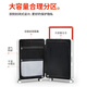 
DTA suitcase trolley case for women with open lid multifunctional wide trolley suitcase password box for men burgundy 26 inches