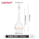 LABSHARK volumetric flask glass thickened quantitative bottle fixed volume bottle transparent brown grinding mouth plug high temperature resistant laboratory [transparent] 1000mL1