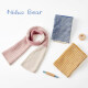 Nido Bear children's scarf baby color-blocking knitted scarf boys and girls baby cute scarf winter