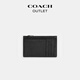 Entrenador (entrenador) Outlet Bolsa de tarjeta de cremallera para hombres Simple Campeer QB/Black