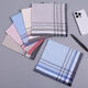 East World Classic Ancient Style Menk's's Maskerchief Cotton Maskerchief Sweat-Absorbing Retro Sentimental Couleur masculine Scarpe carrée Mandkerchief de coton Sweetchief Scarf Scarf Scarpe [3 packs] Bleu 40 * 40cm