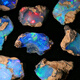 Opal stone raw stone natural l African dry blue opal raw opal crystal color treasure mine xt21