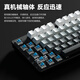 风陵渡 K870侧刻渐变机械键盘有线电竞游戏吃鸡LOL键盘台式家用笔记本打字办公键盘 87键白色【混光】 青轴
