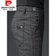Pierre Cardin Frühlings- und Herbst -Herren -Casualhosen -Geschäft West. Hosen mit gewebten Haaren und vielseitigem Westen. Koreanischer Stil Trendy Dad Plaid Hosen Blau 1098 Styles regulär 32 zwei Füße fünf