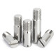 Jinchao 304 stainless steel GB878 slotted external thread cylindrical pin positioning pin M2M2.5M35M6M8M10 M3*8 (5 pieces)