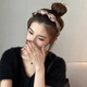 Xiangwan hairband hairpin retro high skull headband bow headband female crushed hairband face wash headband hair accessories
