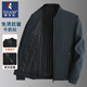 Woodpecker (Tucano) Ropa de primavera Chaqueta de cuello en pie Negocio para hombres Capases Capases de mediana edad y ancianos Daddy Clothing 2024 Spring and Autumn Top N9885 Negro 180/2xl 125140 Peso
