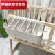 Cuna de almacenamiento colgante colgante Cesta colgante Bolsa de pañales Cabeza de la cama colgante Caja de almacenamiento de partición de la cama [5 piezas de particiones Ajustable] White