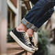 Maden (Maden) smile canvas shoes for men ins trendy versatile casual shoes low top niche trendy shoes for students couple skateboard shoes black 40 (250mm) men's size