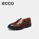 ECCO* loafers for men, cowhide men's casual leather shoes, business shoes, slip-on leather shoes, urban London 525654 HL dark brown red 52565401053 41