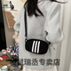 袋鼠手机钥匙包 新款小包包女防水尼龙布零钱包钥匙包百搭时尚手机包 黑色