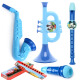 Disney baby toys physical sound small horn flute guitar children's musical instrument whistle harmonica microphone saxophone boys and girls early education toys Mickey flute + horn + saxophone + harmonica + microphone