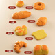 
Toys Agents Team Children's House Kitchen Toys Simulated Bread Toast Food 3-6 Years Old Boys and Girls Children's Day Gifts