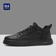 Heilan House Men's Shoes Autumn and Winter Plus Velvet 2025 New Versatile Classic Sneakers Men's Soft Soled Business Casual Leather Shoes Commuting Shoes for Men Black 42