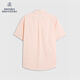 布克兄弟（BrooksBrothers）[易打理]男春夏免烫牛津纺纯色休闲衬衫 B835-粉彩橙 L