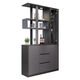 
Moxi entrance cabinet shoe cabinet integrated living room entrance wine cabinet screen partition living room entrance double-sided foyer cabinet living room wine cabinet package installation [18mm thickness solid wood pellet board] Kula 1 high-gloss marble white length 1050