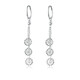 Jincaifu PT950 fashionable round tassel platinum earrings platinum earrings earrings earrings platinum round tassel earrings hanging about 4g