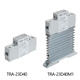 TRA23D40M rail-mounted single-phase solid-state relay SSR-40DA DC controlled AC 40A non-contact 220v TRA48D40M rail radiator 140mm