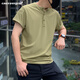 Emerson Rock Bird POLO shirt men's cool antibacterial and sweat-wicking outdoor commuting T-shirt collarless business casual henley shirt RG green S 80Jin Jin equals 0.5kg -135Jin Jin equals 0.5kg