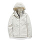 Chaqueta de gabardina de gabardina de vancamel occidental de camello más vellón chaqueta corta espesada a prueba de viento con capucha con capucha de caparilla suave de trabajo de una sola capa 9930S Zi pezón polvo - Mujeres [color sólido] XL XL