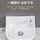 Chengnai mop pool basin ceramic mop pool floor drain drain floor mop pool balcony large sink rectangular small bathroom 53 cm manual drain