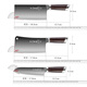 Shibazizuo couteau de cuisine ensemble de couteaux trois pièces combinaison couteau à découper les os de cuisine à domicile Yangjiang trancheuse à viande ustensiles de cuisine ensemble complet de porte-couteau couteau à trancher + couteau à découper les os + couteau polyvalent (porte-couteau en bois gratuit) ensemble de 3 pièces