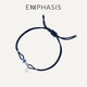 EMPHASIS shape 18K gold sapphire bracelet Klein blue bracelet for women 91302B white 18k gold 21 cm