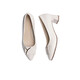 Red Dragonfly Leap Moon Shoes Fashion Square Buckle Commuter High Heels Temperament Elegant Thick Heels Women's Shoes Single Shoes WLB33095 Beige 37