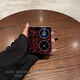 Electroplating burgundy wrinkled Huawei pocket 2 mobile phone case pocketS folding anti-fall bracelet p50 protective case wine red fold [single shell] Huawei p50pocket