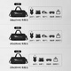 Youyou fitness bag men's dry and wet separation sports backpack portable swimming bag women's large-capacity swimming bag 90314Y black small size