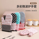 Household thickened insulation gloves oven baking anti-scalding and high temperature resistant gloves kitchen steamer microwave oven special gloves pink flowers