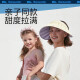 beneunder sun protection hat women's hat sun hat large brim anti-ultraviolet empty top hat 筭inter shell hat sunny yellow