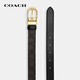 蔻驰（COACH）【品牌直供】男女同款25MM针扣双面情侣款腰带CX057IMXAQ胡桃木色
