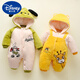 DISNEY newborn baby clothes in autumn and winter thickened style plus velvet clamped cotton newborn baby onesie clothing Ha-shirt outing clothing Class A 3 TY9738 red fortune snake Children's Day gift 73cm