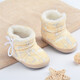 Recalling the baby shoes autumn and winter high-top newborns soft bottom cotton shoes 0-6-12 months of men's and women's treasure shoes cotton boots ethnic blue (style color random distribution) 11 cm inner length (about 11cm average)